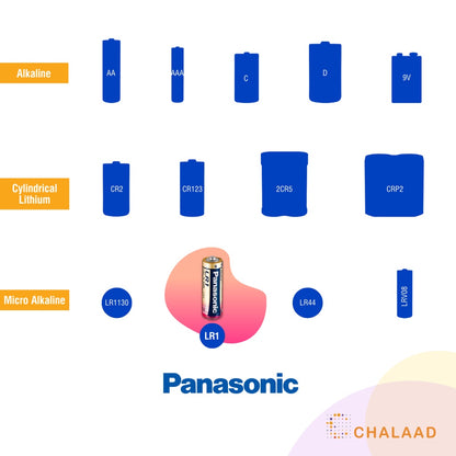 Panasonic LR1 | N Alkaline Battery (Pack 2)