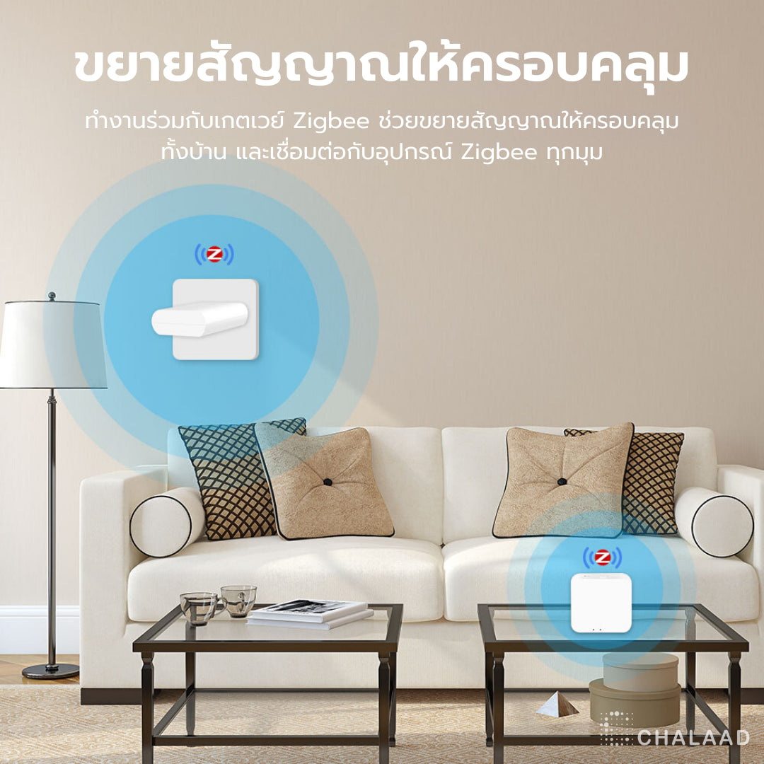 Zemismart Zigbee Signal Amplifier Repeater อุปกรณ์ขยายสัญญาณ ทวนสัญญาณ Zigbee Tuya Smart Life ครอบคลุมทั้งบ้าน