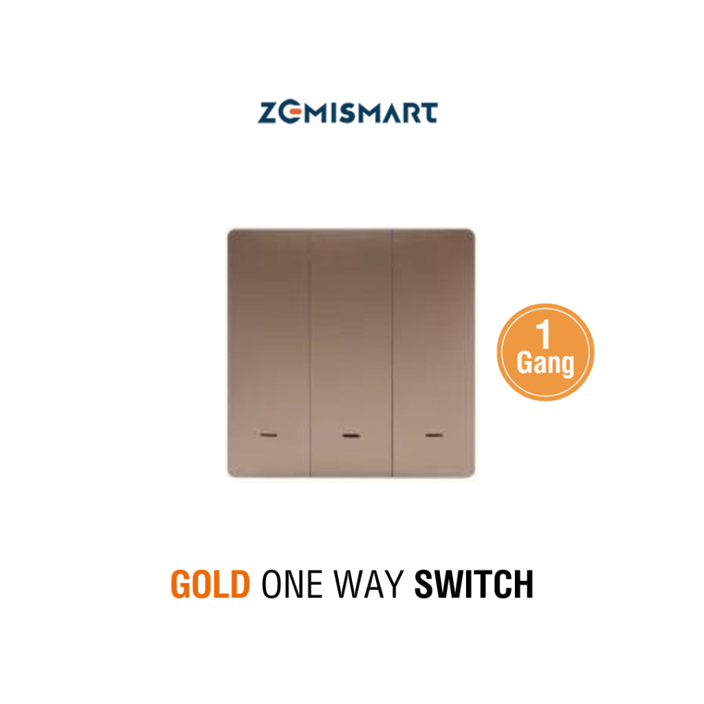 Zemismart Smart Wall Light Switch สวิตช์ไฟแบบปุ่มกด สวิตช์ไฟอัจฉริยะ สั่งผ่านแอป สั่งด้วยเสียง รองรับ Apple HomeKit Tuya