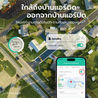 Sensibo Air Smart Controller ชุดควบคุมแอร์อัจฉริยะ สั่งผ่านแอป ด้วยเสียง Siri / Apple HomeKit / Google Assistant / Alexa