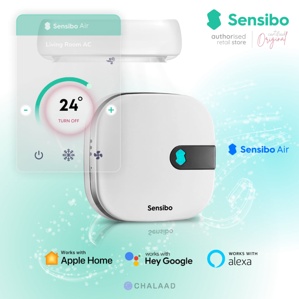 Sensibo Air Smart Controller ชุดควบคุมแอร์อัจฉริยะ สั่งผ่านแอป ด้วยเสียง Siri / Apple HomeKit / Google Assistant / Alexa